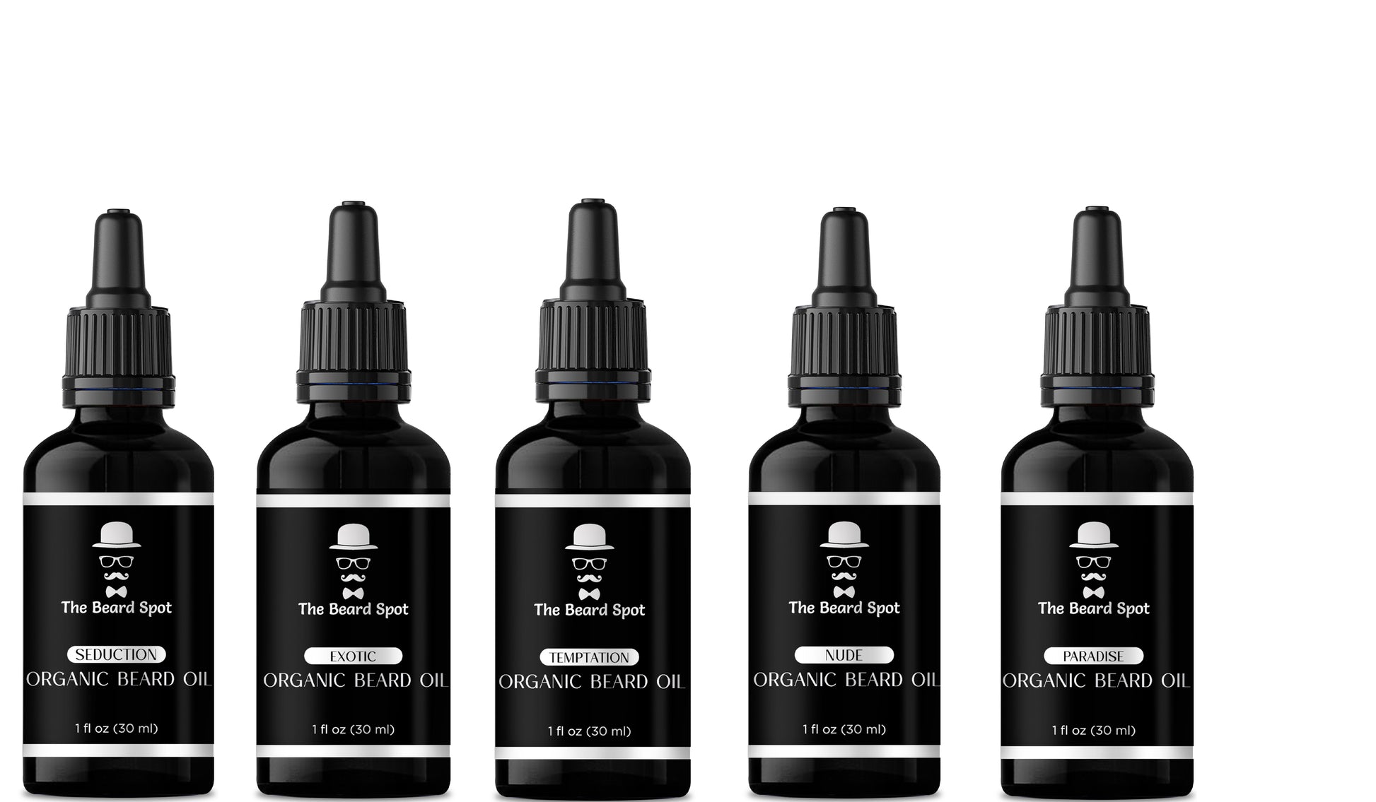 Premium 5-Scents Beard Oil Collection
