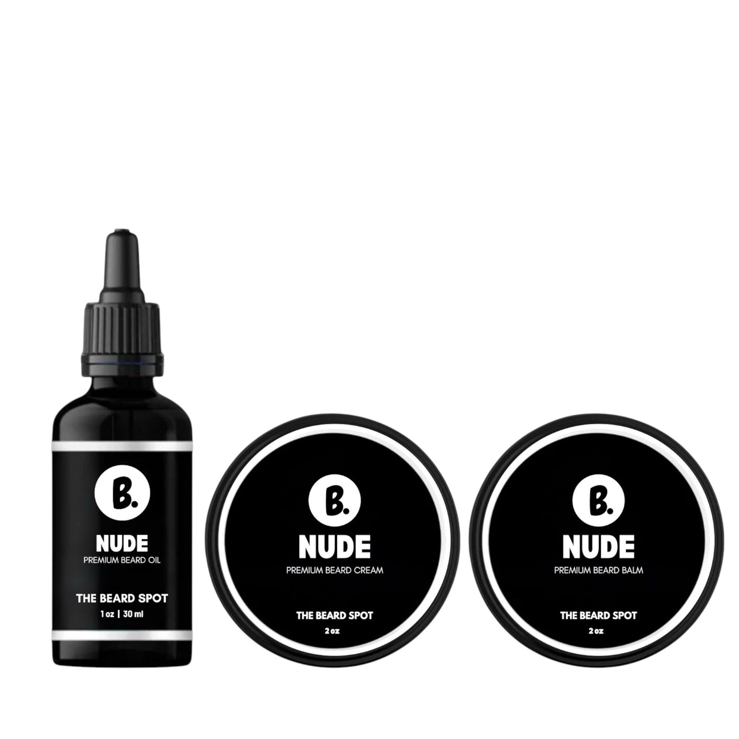 Beard Oil, Balm & Cream Bundle