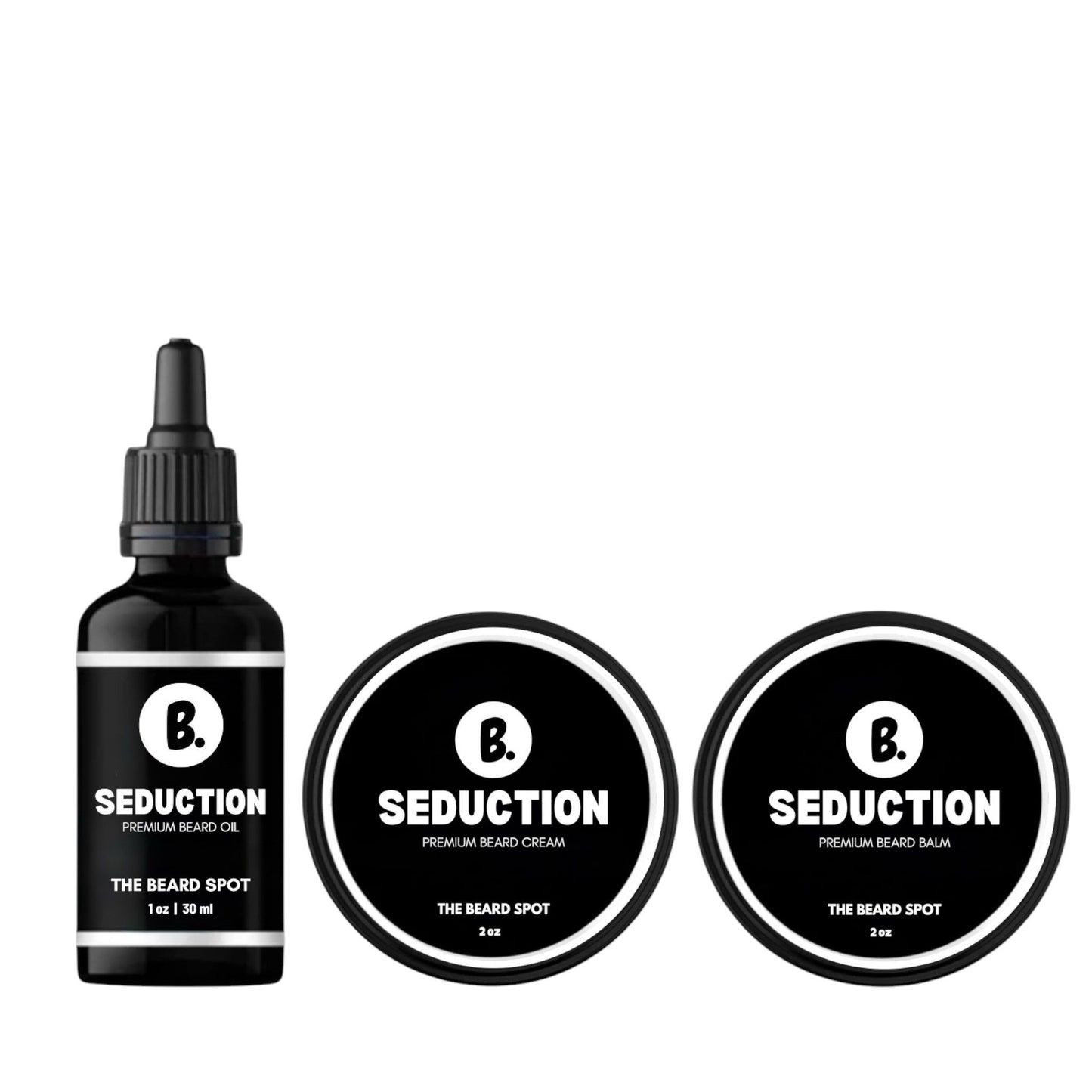 Beard Oil, Balm & Cream Bundle