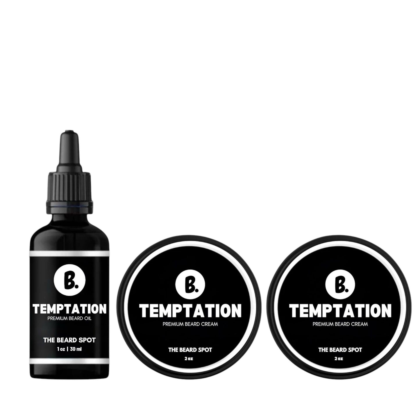 Beard Oil, Balm & Cream Bundle