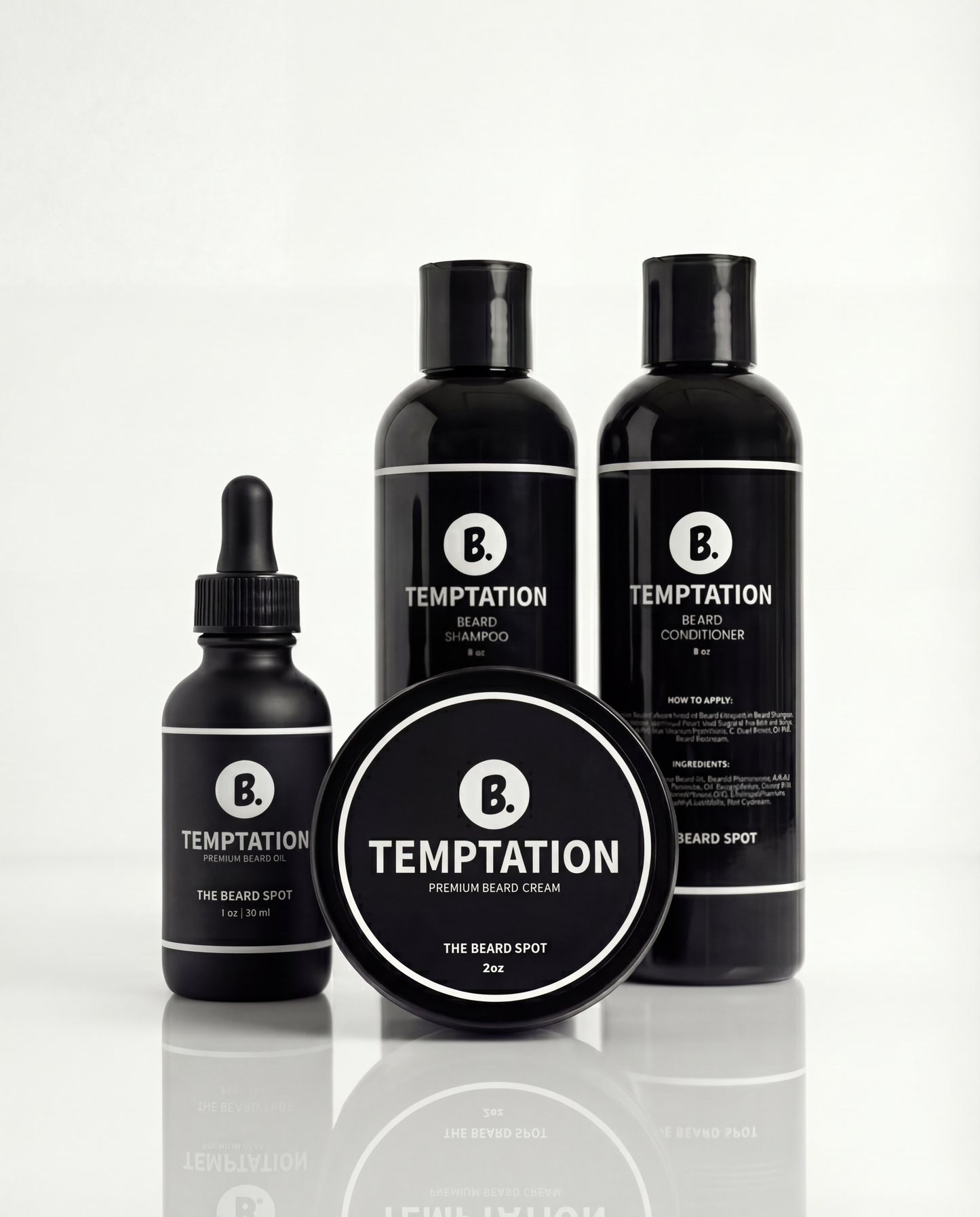 Temptation First Impression Kit with beard oil, cream, and wash by The Beard Spot