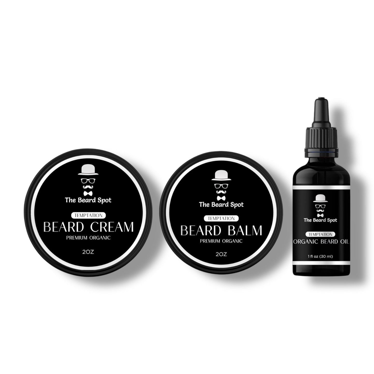 Beard Oil, Balm & Cream Bundle