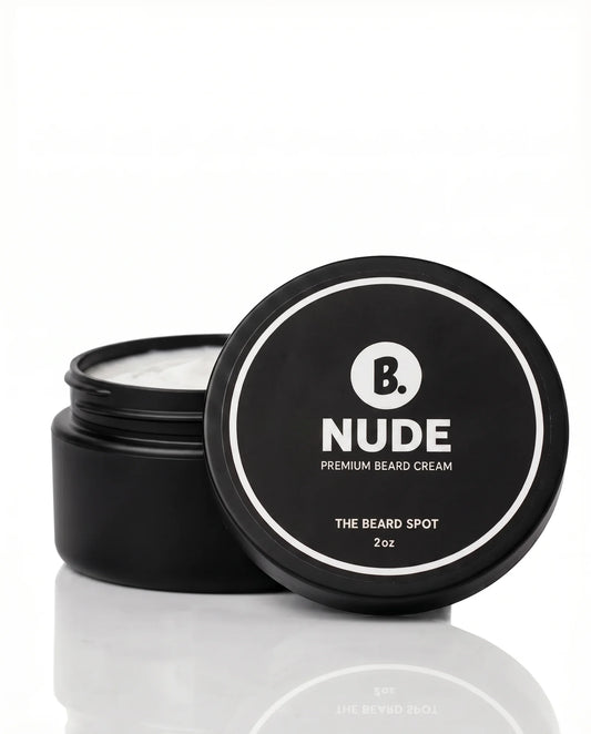 Nude fragrance-free beard cream for men