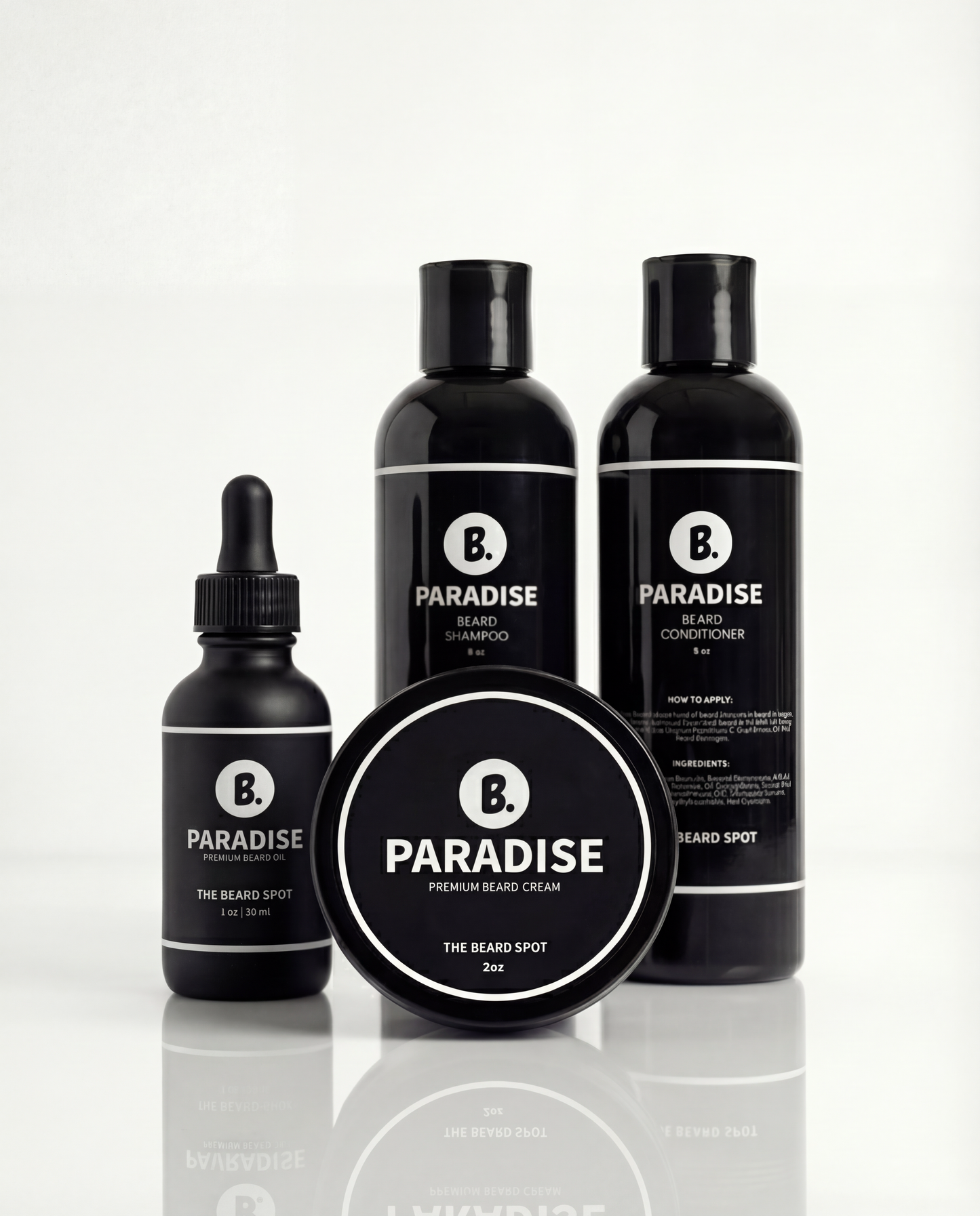 Paradise First Impression Kit with beard oil, cream, and wash by The Beard Spot
