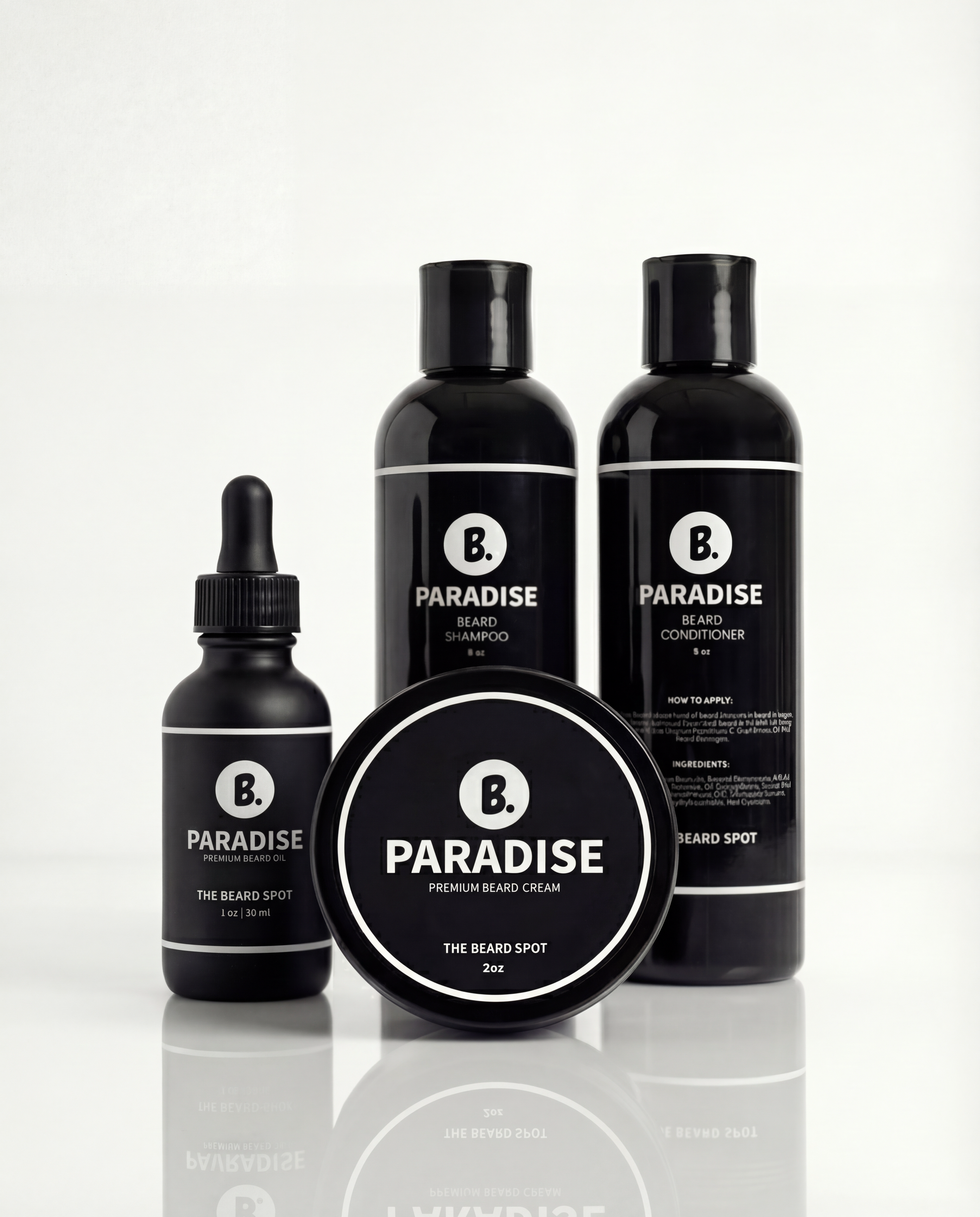 Paradise First Impression Kit with beard oil, cream, and wash by The Beard Spot
